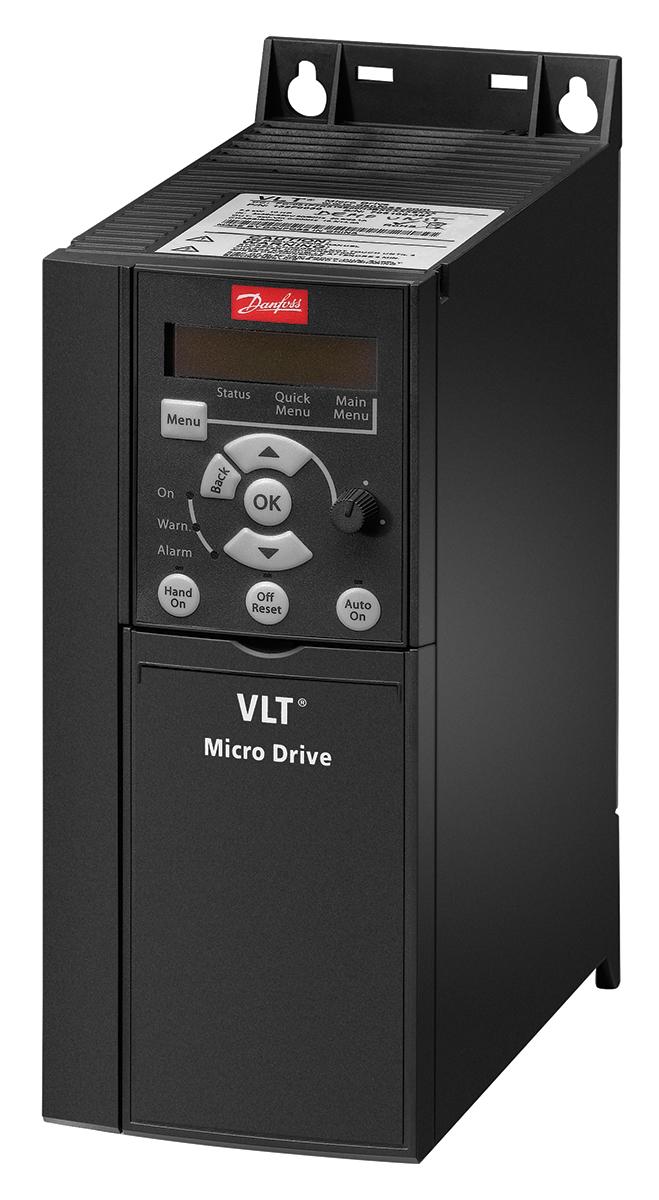 Produktfoto 1 von Danfoss VLT FC51, 3-Phasen Frequenzumrichter 2,2 kW, 230 V ac / 9,6 A 0 → 200 (VVC+ Mode) Hz, 0 → 400