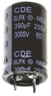 Cornell-Dubilier SLPX Snap-In Aluminium-Elektrolyt Kondensator 22000μF ±20% / 35V dc, Ø 35mm x 45mm, +85°C