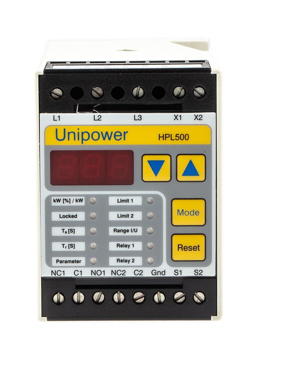 Produktfoto 1 von Unipower HPL Motormanagement, 40 A Last-Kontrollgerät 100 → 400 V ac 3-Ausg. mit Stromwandler