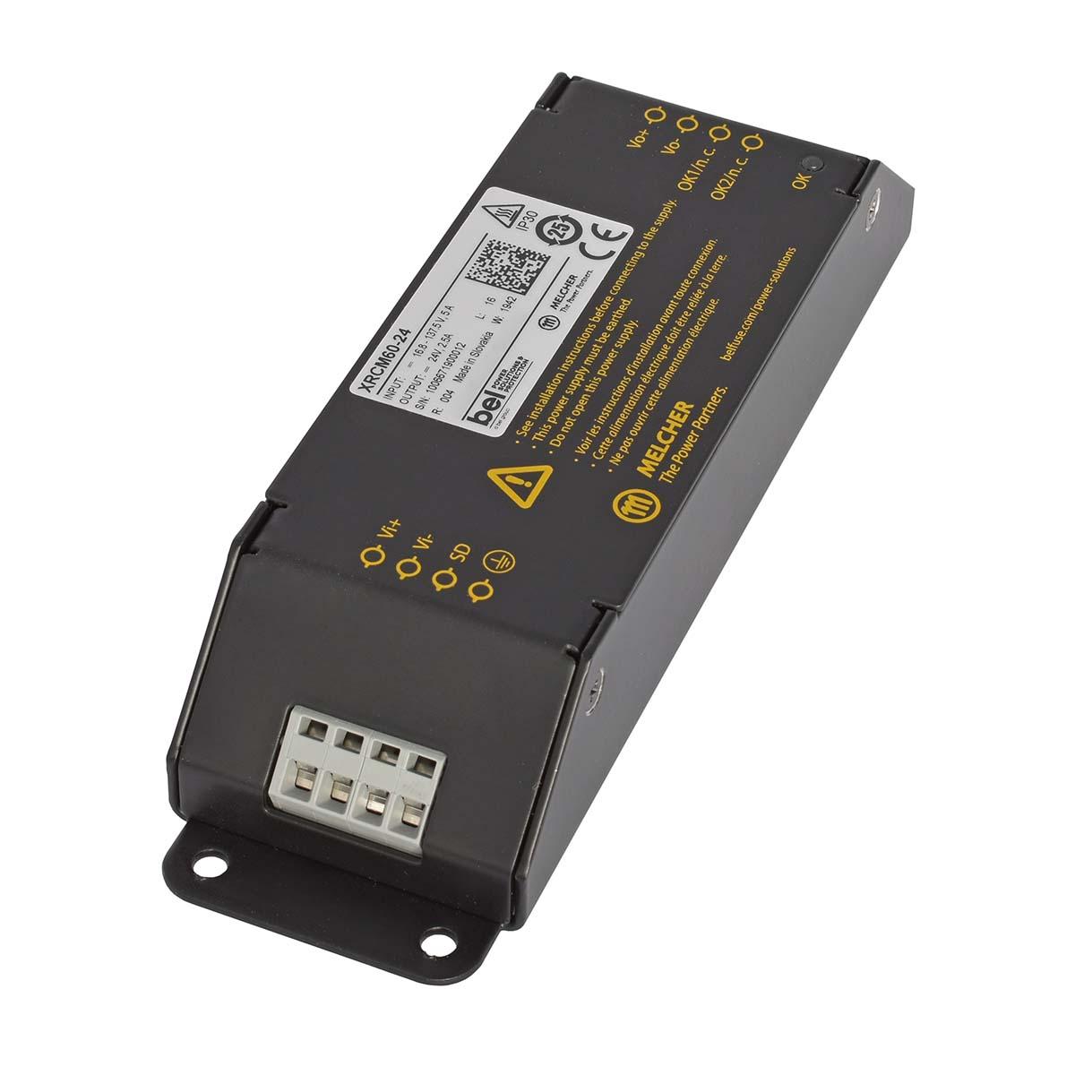 Produktfoto 1 von BEL Power RCM DC/DC-Wandler 60W 12 V dc IN, 24V dc OUT / 2.5A 3kV ac isoliert