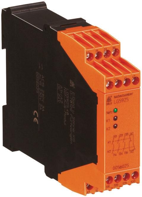 Produktfoto 1 von Dold Safemaster LG 5929 Ausgangsmodul, 24 V ac/dc 5NO/NC, 2 Eingänge