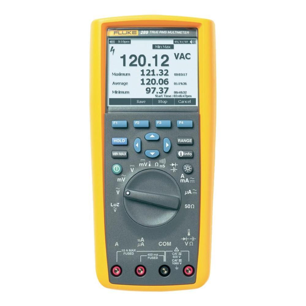 Produktfoto 1 von Fluke 289 HandVGA Digital-Multimeter, CAT III, CAT IV 1000V ac / 10A ac, 500MΩ, ISO-kalibriert