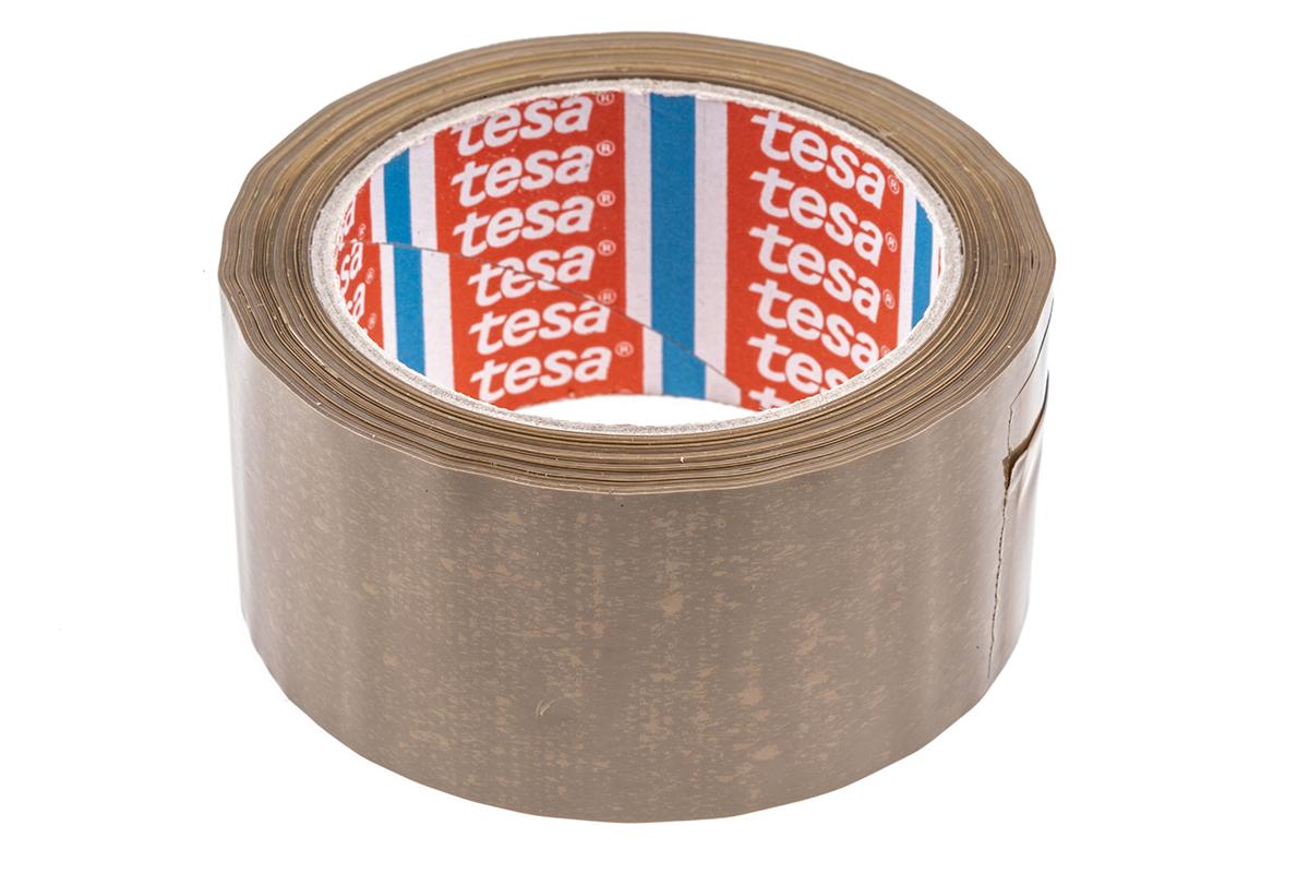 Tesa 4120 Paketband, PVC, bronzefarben, Stärke 49μm, 50mm x 66m