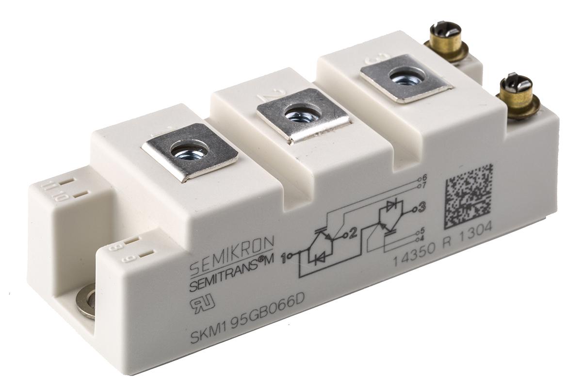 Produktfoto 1 von Semikron IGBT-Modul / 265 A ±20V max., 600 V, 7-Pin SEMITRANS2 N-Kanal