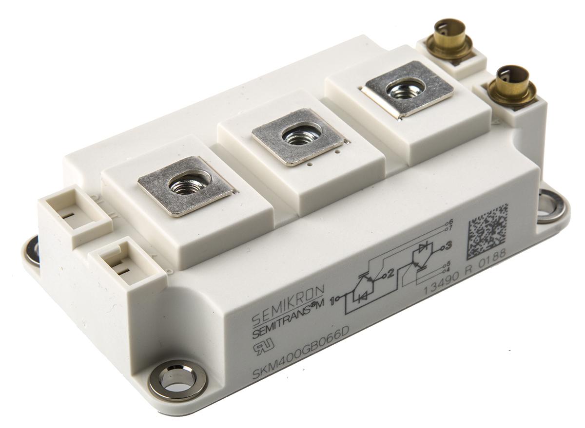 Produktfoto 1 von Semikron IGBT-Modul / 500 A ±20V max., 600 V, 7-Pin SEMITRANS3 N-Kanal