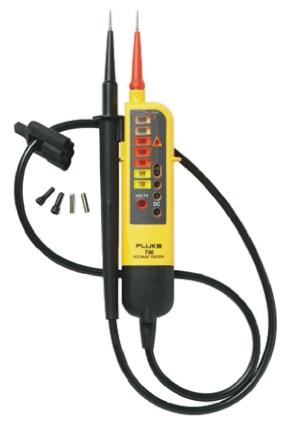 Produktfoto 1 von Fluke T90 Digital Spannungsprüfer mit Durchgangsprüfung, CAT II 690V, ISO-kalibriert