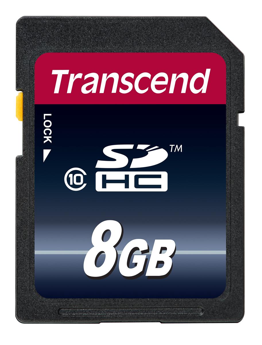 Transcend Premium SDHC SD-Karte 8 GB Class 10, MLC