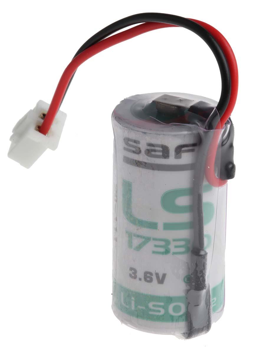 Produktfoto 1 von Saft LS 17330 2/3 A Batterie, 3.6V / 2.1Ah Li-Thionylchlorid 16.5 (Dia.) x 33.4mm