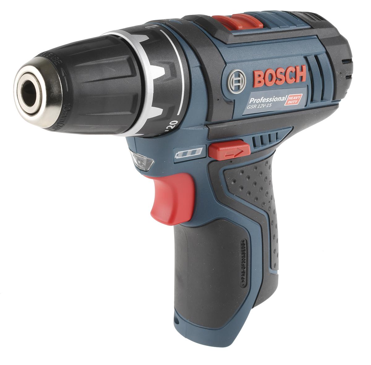 Produktfoto 1 von Bosch GSR12V15N GSR Nur Gehäuse Akku Bohrschrauber 10.8V Bürstenmotor 1300U/min