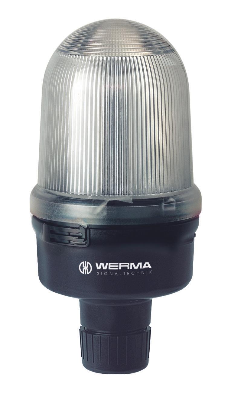 Produktfoto 1 von Werma 829, LED EVS Signalleuchte Klar, 24 V