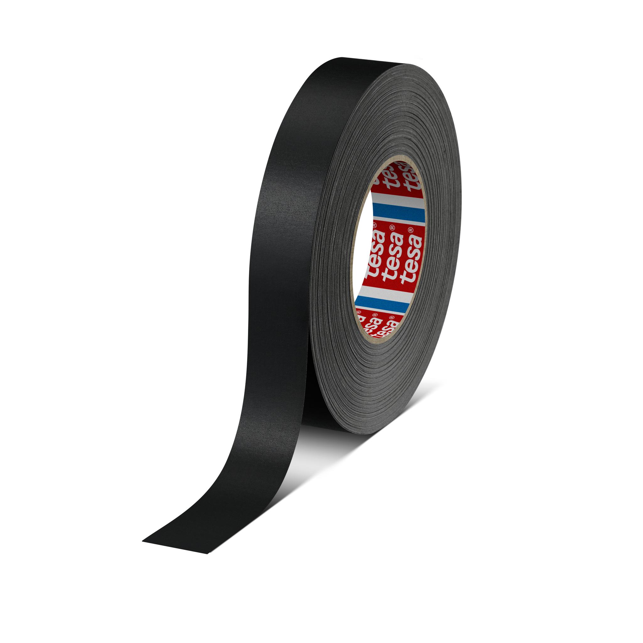 Produktfoto 1 von Tesa 4651 Panzerband, Acrylbeschichtetes Tuch Schwarz, 0.31mm x 25mm x 50m