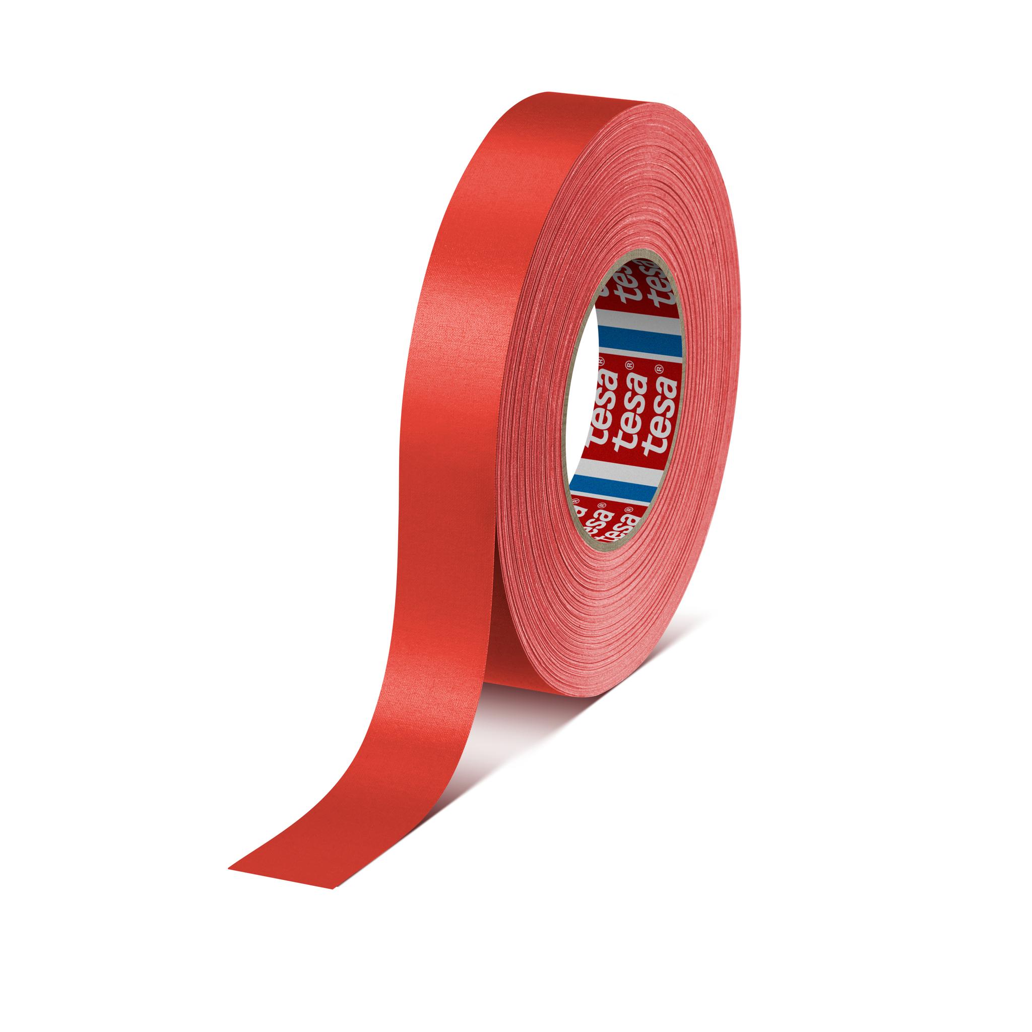 Produktfoto 1 von Tesa 4651 Panzerband, Acrylbeschichtetes Tuch Rot, 0.31mm x 25mm x 50m