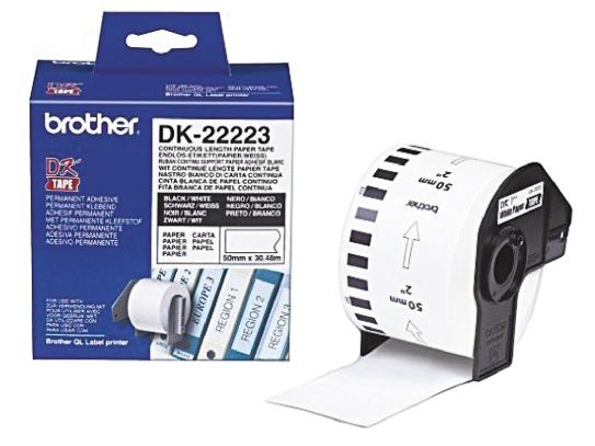 Produktfoto 1 von Brother Etikette auf Rolle x 50mm für QL 1060 N, QL 1100, QL 1100 Series, QL 1110 NWB, QL 500, QL 500 A, QL 500 BW, QL