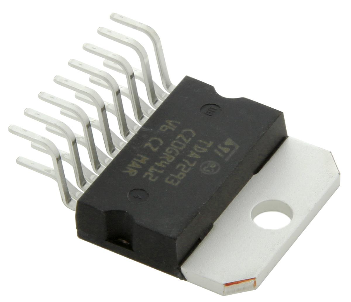 Produktfoto 1 von STMicroelectronics Klasse A-B Audio Verstärker Audio 1-Kanal Mono MULTIWATT V 100W 15-Pin +70 °C