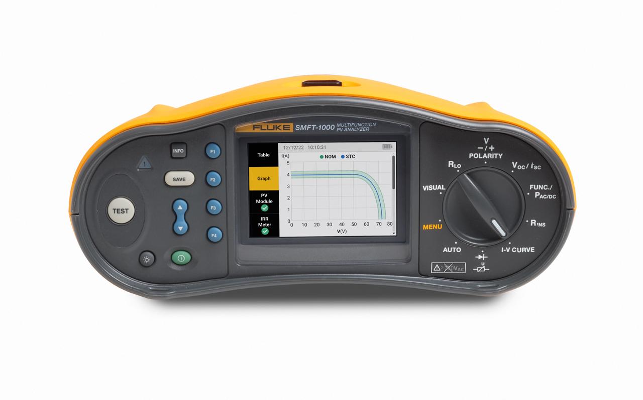 Produktfoto 1 von Fluke SMFT-1000 Solar-Werkzeugsatz Multifunktionsprüfgerät autom.RCD Rampentest, 1000V, 500V max., Durchgang