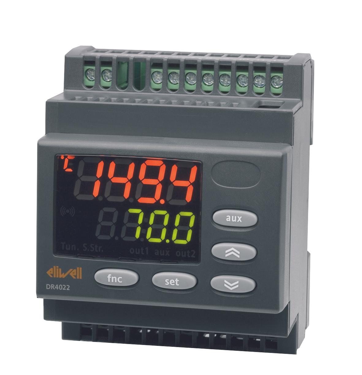 Produktfoto 1 von Eliwell DR4020 Controller DIN-Hutschiene, 3 x Relais Ausgang, 100 bis 240 V, 70mm