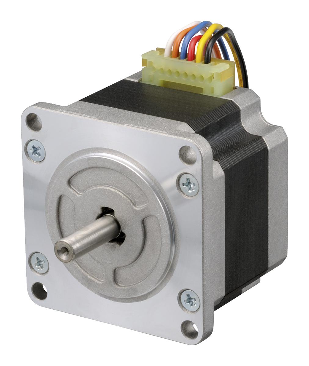 Sanyo Denki SANMOTION 103H7 Hybrid, Doppelwelle 1.8° Schrittmotor 24 V / 2 A 0.83Nm 6-adrig, 56 x 56mm Wellen-Ø 6.35mm