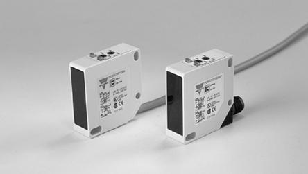 Produktfoto 1 von Carlo Gavazzi Kubisch Optischer Sensor, Reflektierend, Bereich 10 m, NPN/PNP Ausgang, Anschlusskabel