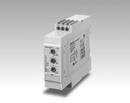 Produktfoto 1 von Carlo Gavazzi Zeitrelais, DIN-Schienen, 0.1 s → 100h, 24 → 240 V ac, 24V dc, 2 Kont. Multifunktion,