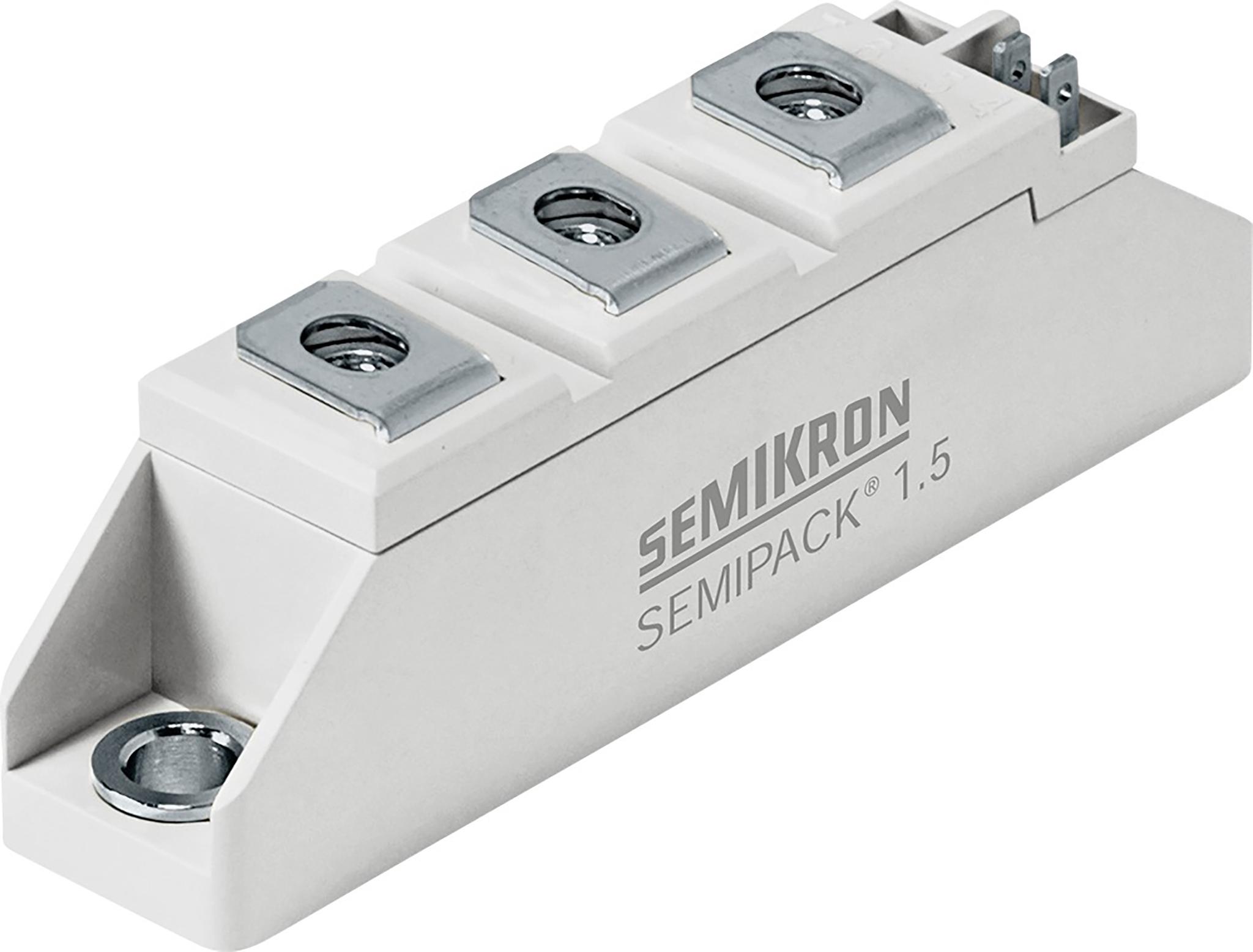 Produktfoto 1 von Semikron SCR Modul Zweifachthyristormodul 25A SEMIPACK1 1600V 0.55kA