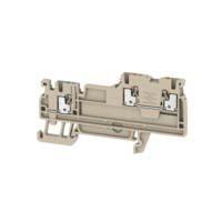 Produktfoto 1 von Weidmüller A Reihenklemmenblock Zweifach Beige, 1.5mm², 250 V / 13.5A, Einstecken