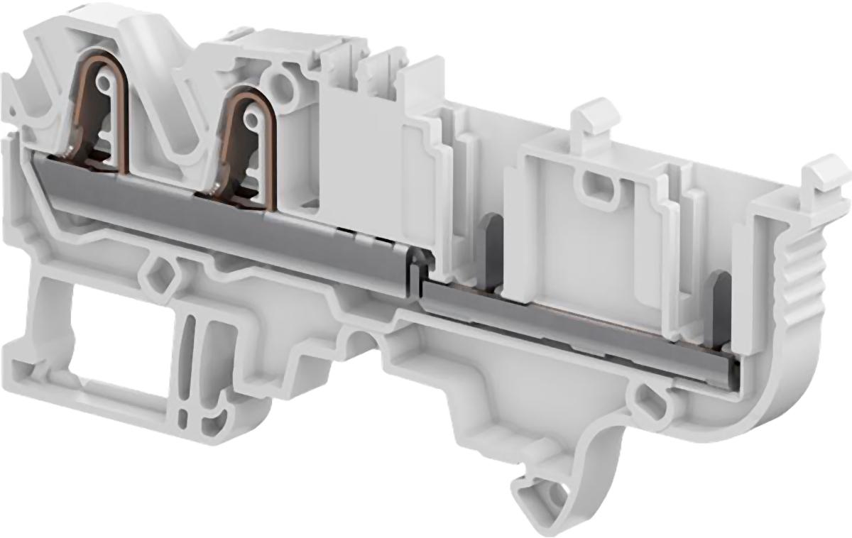 Produktfoto 1 von Entrelec SNK Verbindungsklemme Einfach Grau, 0.5 → 6mm², 1 kV / 30A, Federklemme