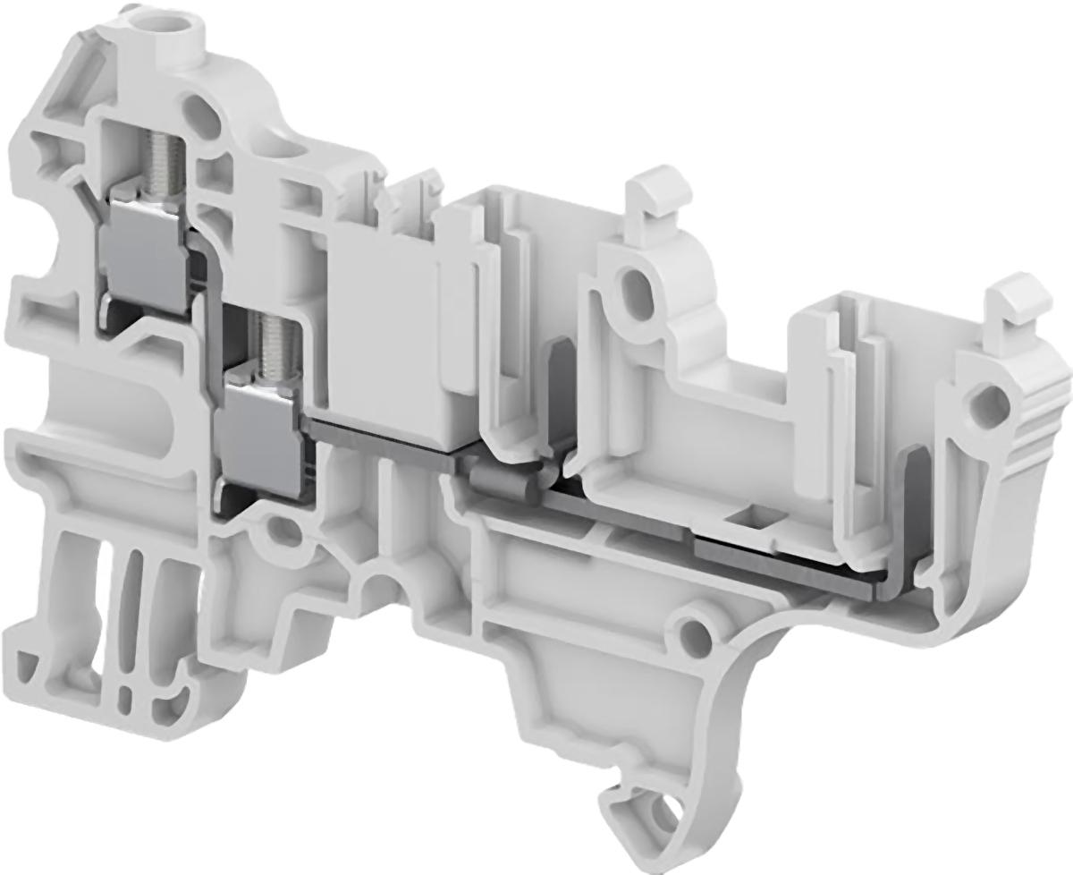 Produktfoto 1 von Entrelec SNK Verbindungsklemme Einfach Grau, 0.2 → 4mm², 800 V / 29A, Schraubanschluss