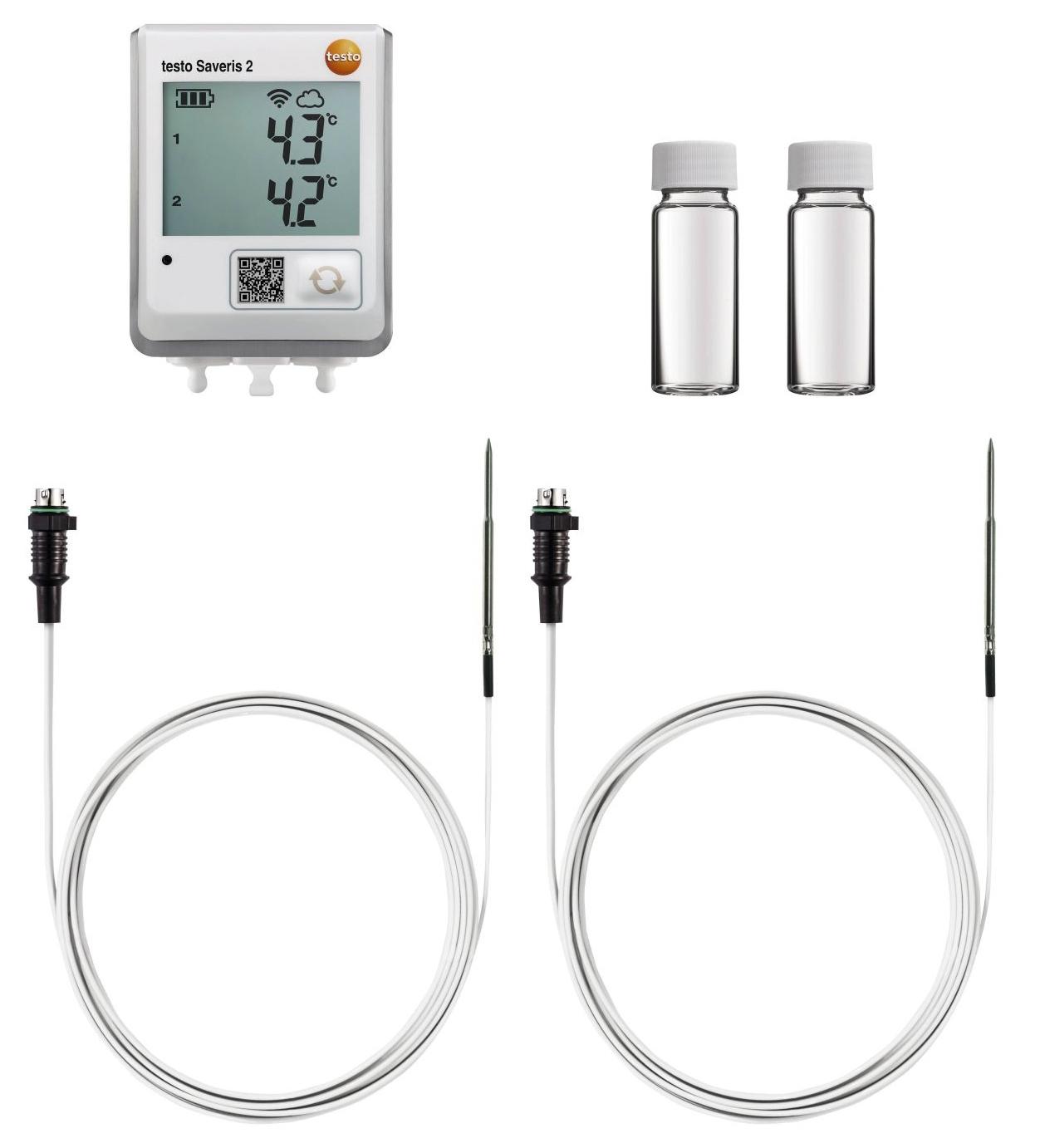 Testo 2-Kanal Temperatur Datenlogger, -50°C → +150°C, Sensor NTC