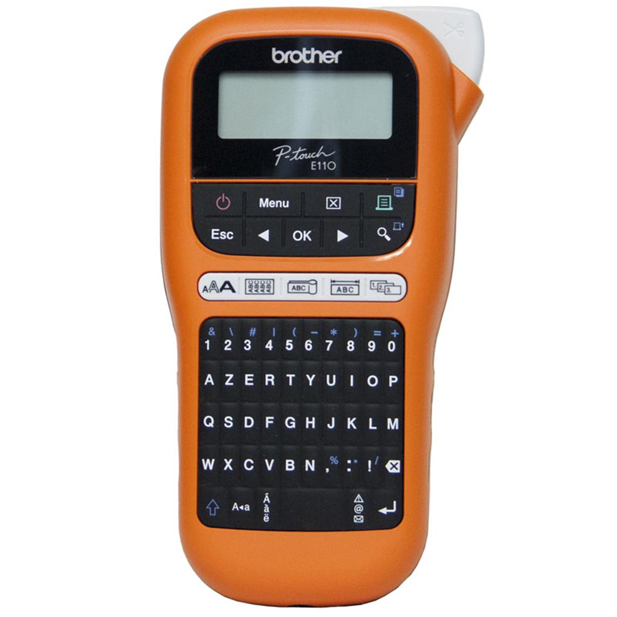 Produktfoto 1 von Brother PT-E110 Etikettendrucker 180 x 180dpi tragbar mit Tastatur mit AZERTY Tastatur