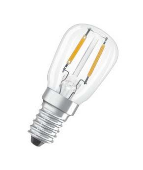 Produktfoto 1 von Osram P SPC, LED-Filament, LED Kerzenlampe, T26, A++, 1,3 W / 230V, 110 lm, E14 Sockel, 2700K warmweiß