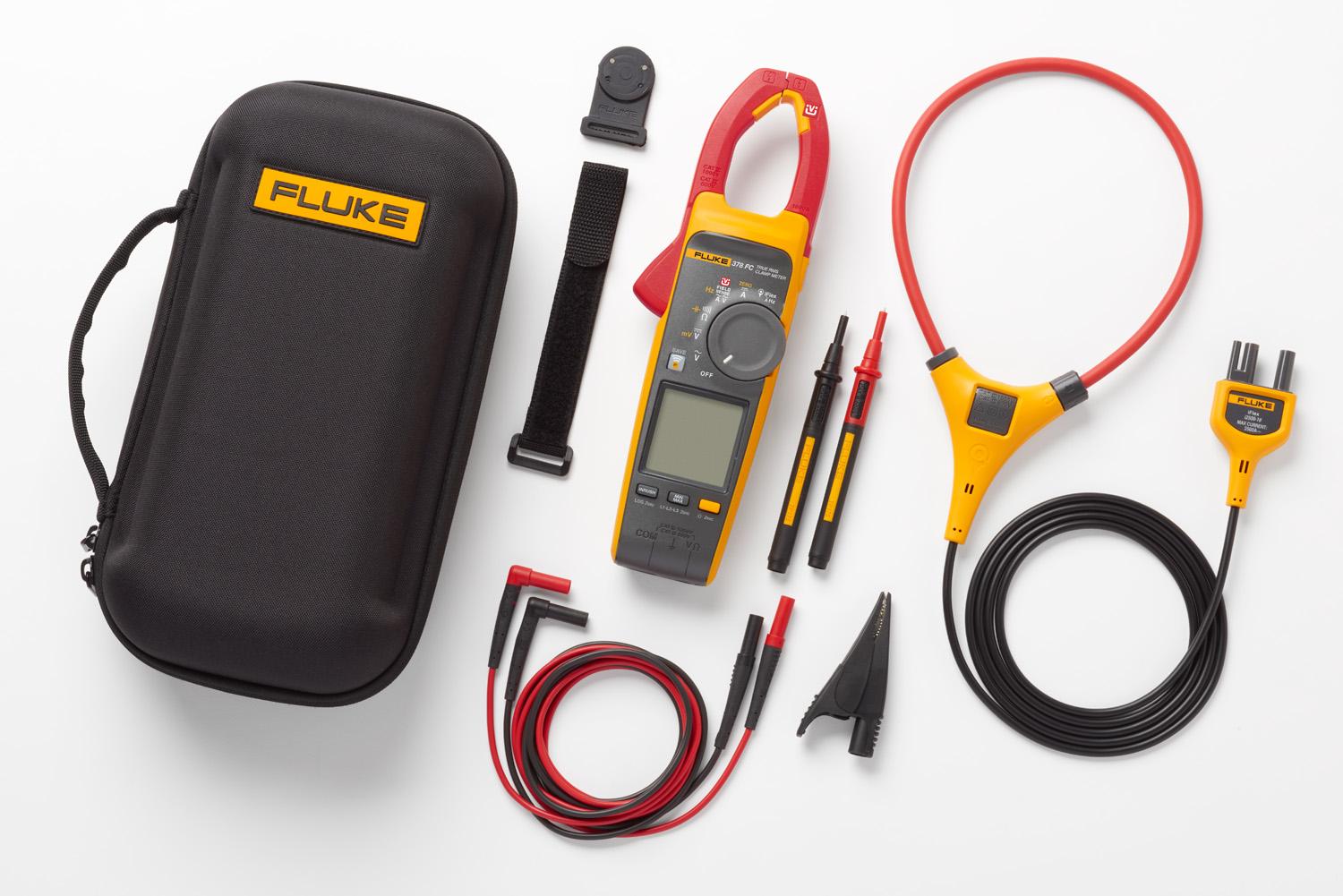 Fluke 378 FC Zangenmessgerät 1000V ac / 2500A ac, 1000V dc / 999.9A dc, DKD/DAkkS-kalibriert