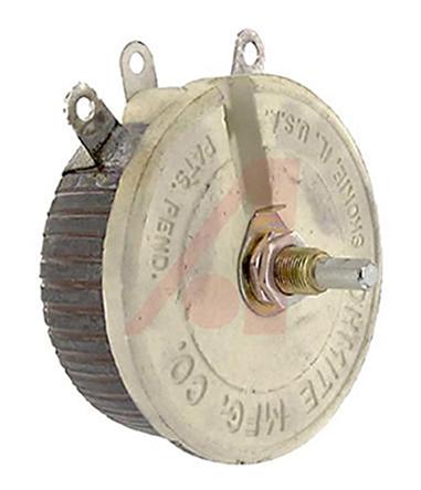 Ohmite RKS100E Rheostat, 100Ω ±10% 100W, Schaft ø 6,35 mm, Frontplattenmontage, Lötöse, 79.38 x 44.45mm