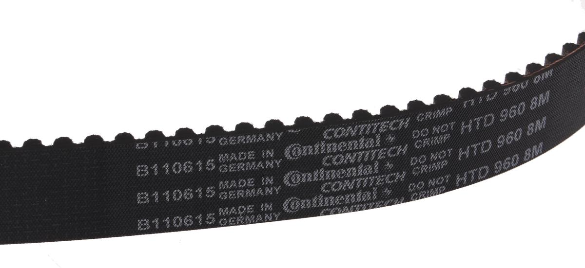 Produktfoto 1 von Contitech Gummi Zahnriemen 120 Zähne, Teilung 8mm, Maße 30mm x 960mm, 50m/s