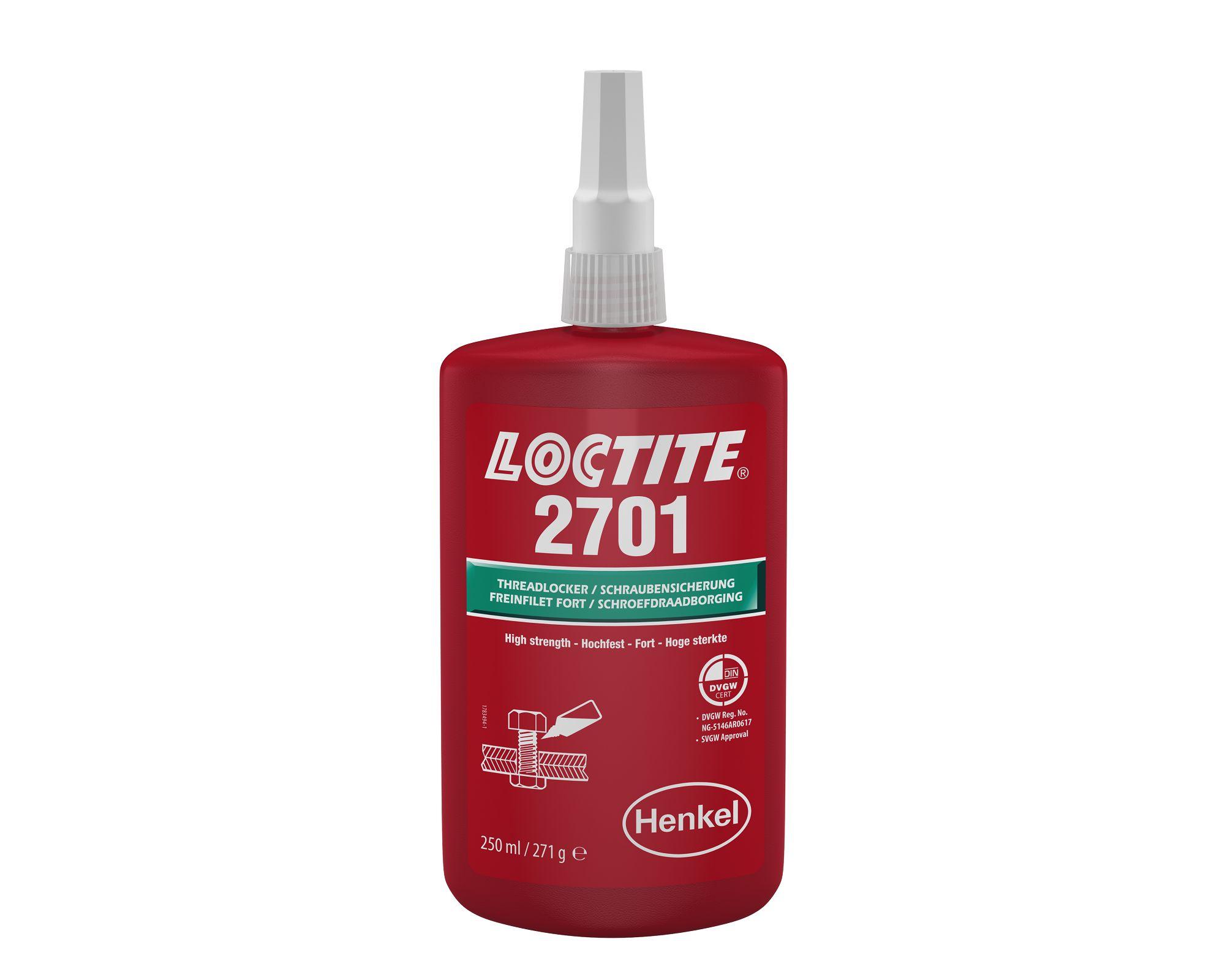 Produktfoto 1 von Loctite 2701 Schraubensicherung Grün 250 ml, Hochfest aushärtend in 4 →25 min