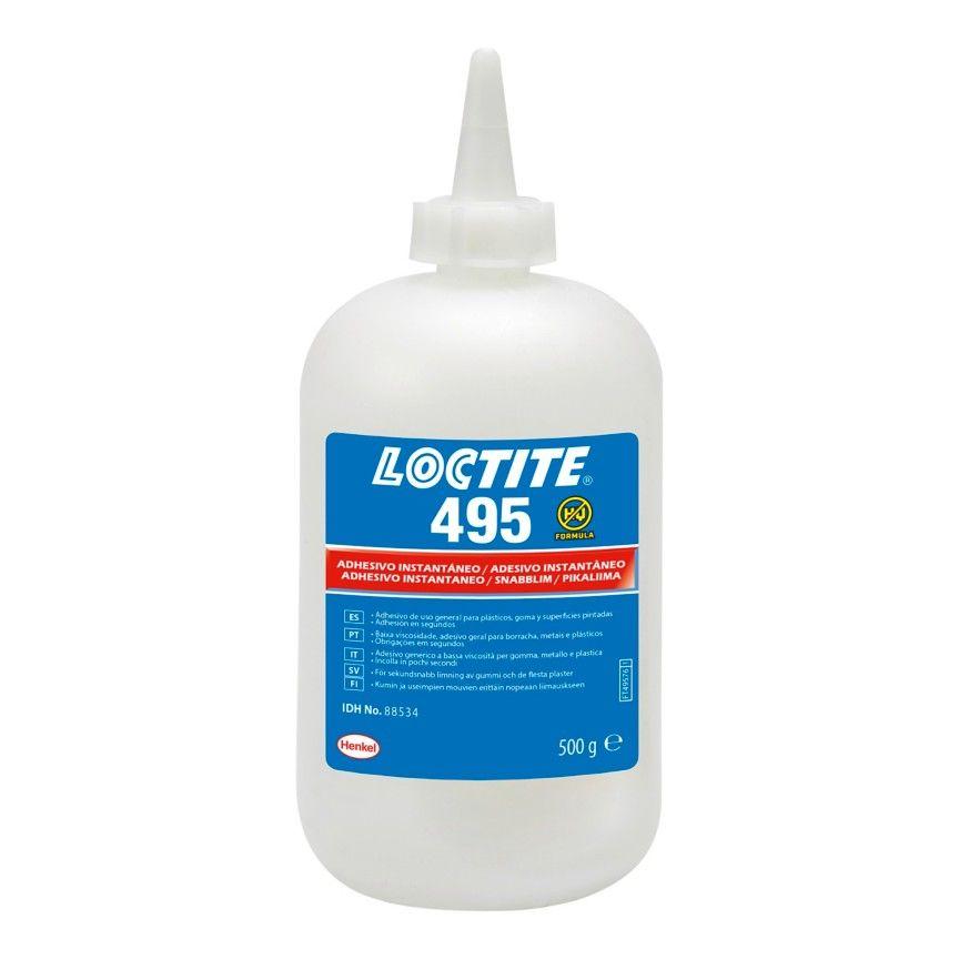 Produktfoto 1 von Loctite 495 Cyanacrylat-Sekundenkleber Cyanacrylat Flüssig x 0.12mm 500 g