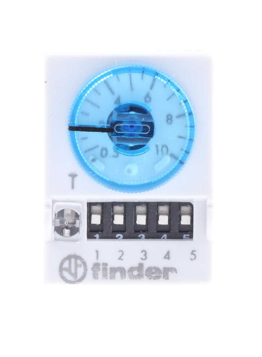 Finder 85 Series Zeitrelais, Steckanschluss , 0.05 → 100 s, 3 → 100 min, 5 → 100h, 48V ac/dc, 4