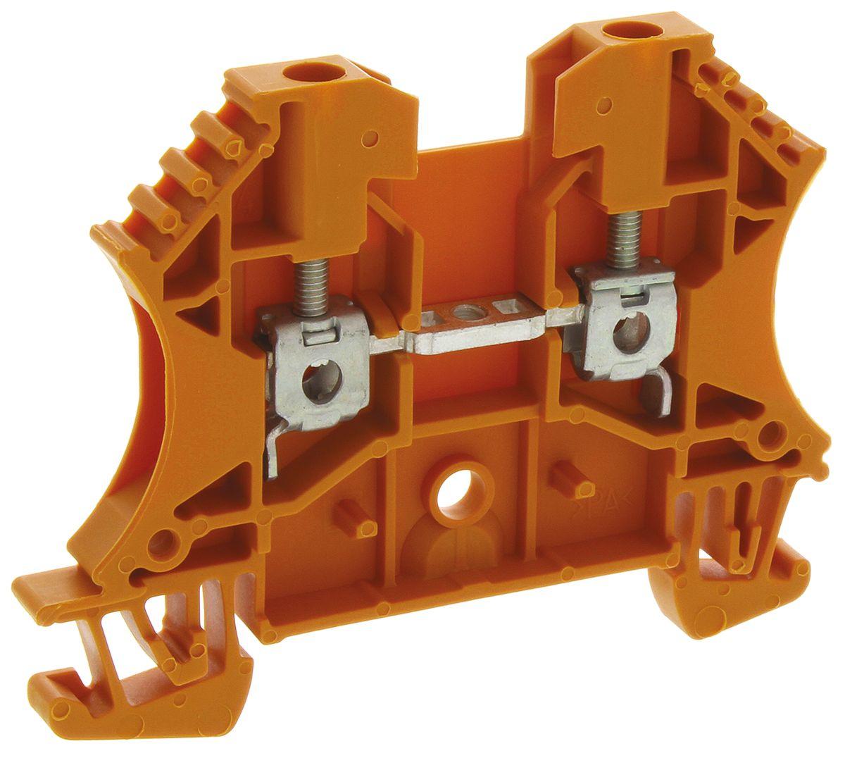 Produktfoto 1 von Weidmüller WDU Reihenklemme Einfach Orange, 2.5mm², 800 V / 24A, Schraubanschluss