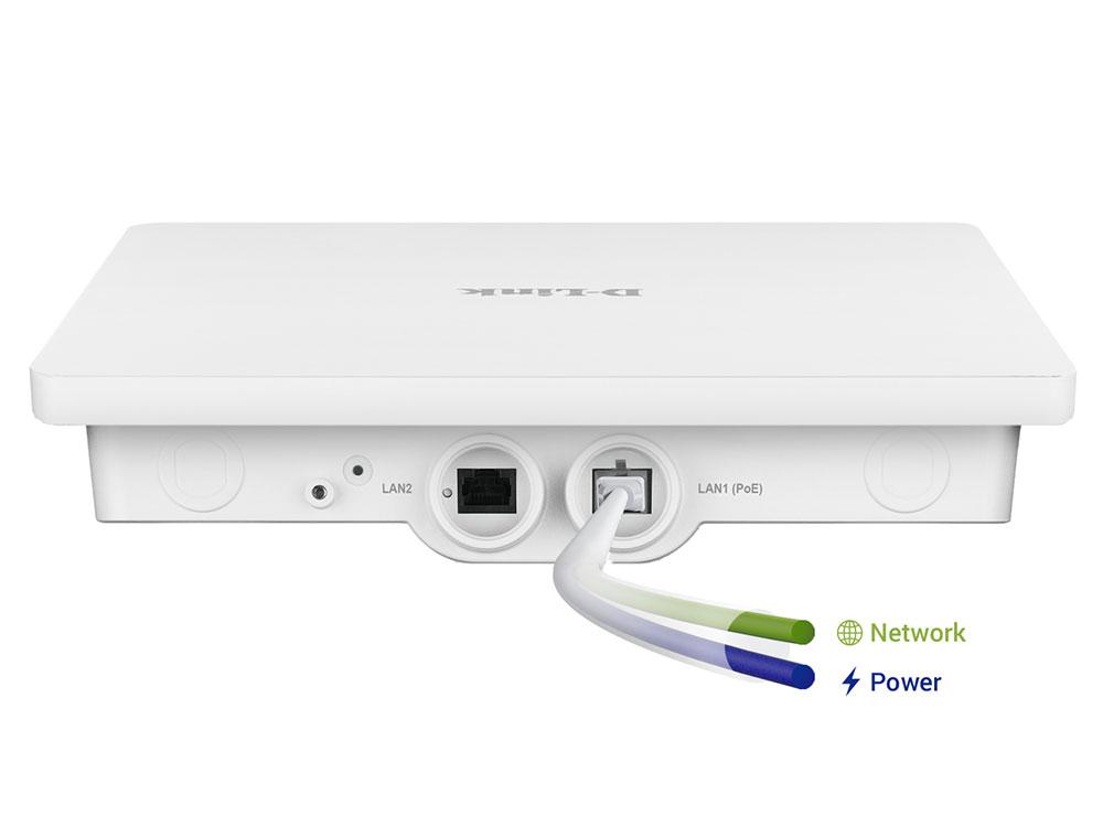 Produktfoto 1 von D-Link DAP-3666 Wireless Access Point, 1200Mbit/s 2-Port 10/100 /1000Mbit/s 2.4/5GHz 802.11ac