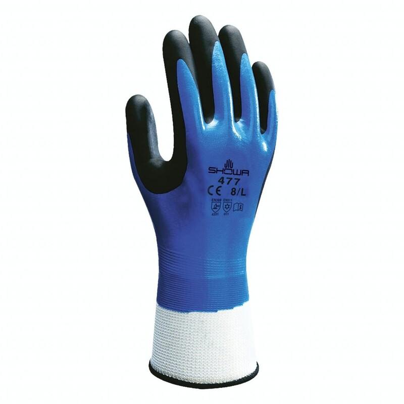 Produktfoto 1 von Showa 477 Arbeitshandschuhe, Größe 7, M, Kältebeständig, Nylon, Polyester Blau