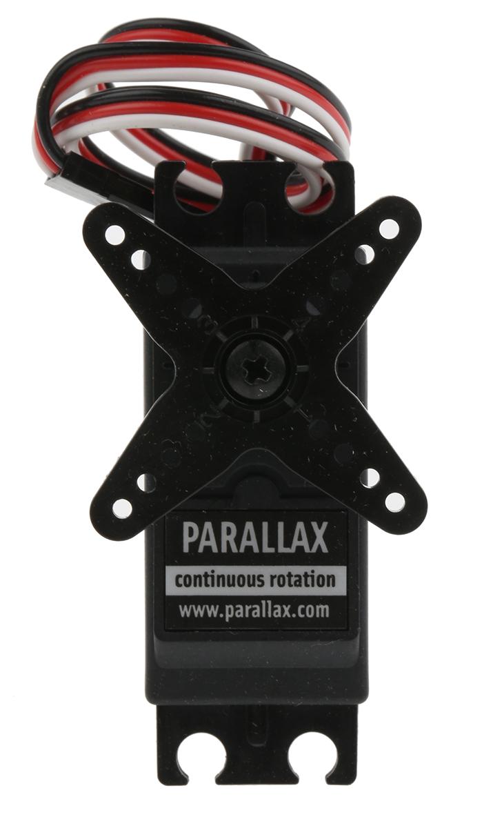 Produktfoto 1 von Parallax Inc Servomotor, 27 Ncm, 4 → 6 V, 50 U/min, B. 55.8mm, T. 19mm, L. 406mm