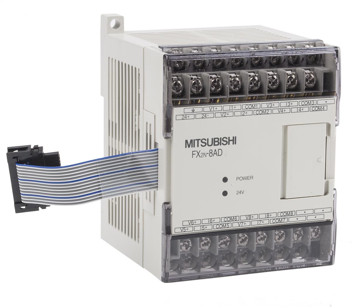 Mitsubishi PLC-Erweiterungsmodul für Serie FX2N, 8 x Analog IN / 8 x Digital OUT, 105 x 75 x 75 mm