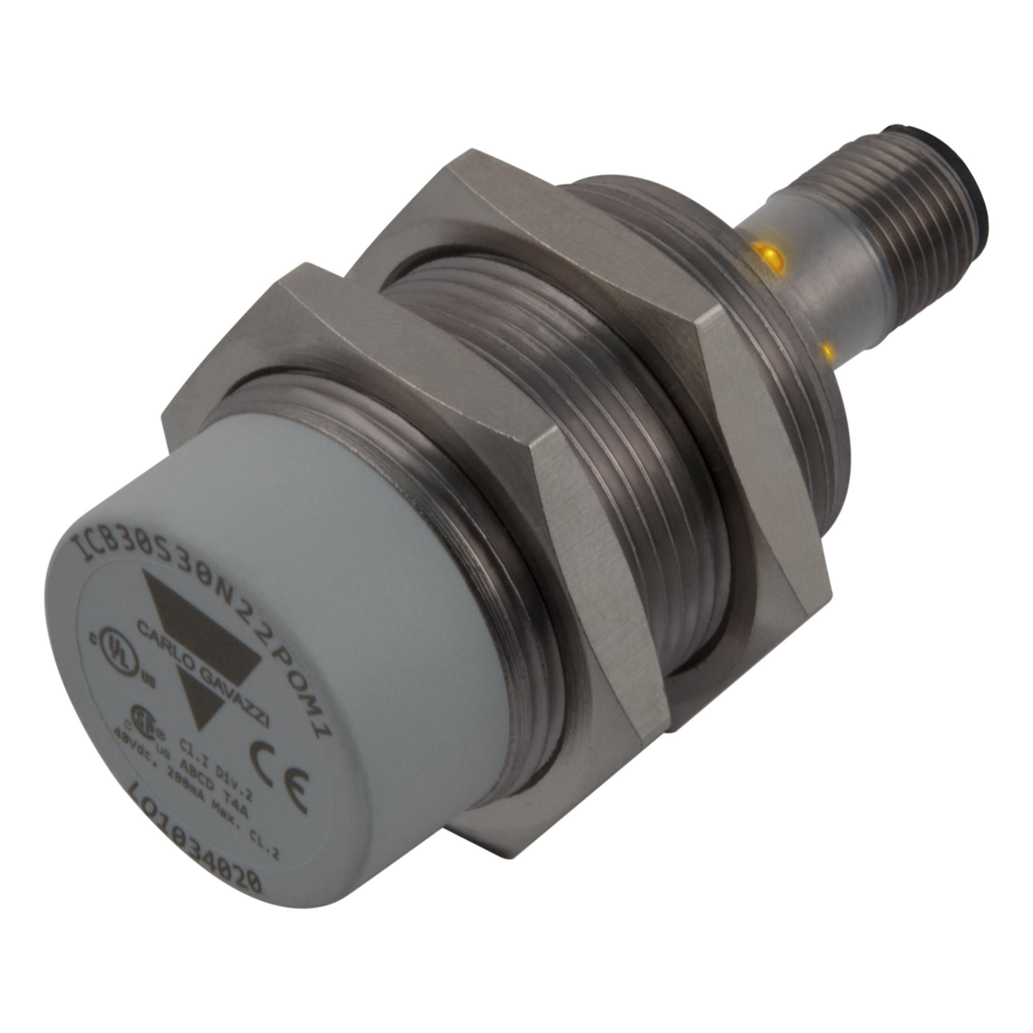 Produktfoto 1 von Carlo Gavazzi ICB30 M30 Induktiver Näherungsschalter NPN 10 → 36 V dc, zylindrisch 15 mm, IP67