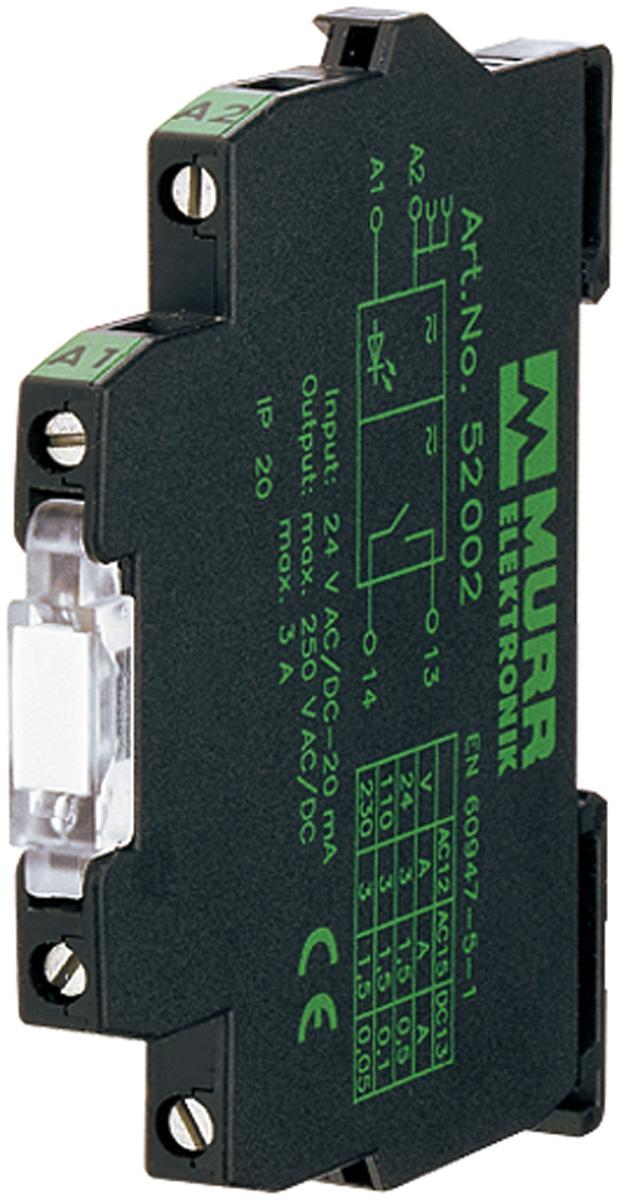 Murrelektronik Limited Interface Relais / 250V ac/dc 24V dc, 1-poliger Wechsler DIN-Schienen 24 V dc → 250V ac/dc