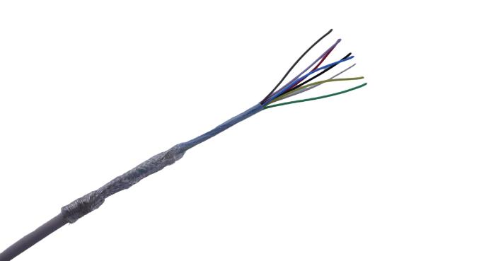 Produktfoto 1 von MICROWIRES Netzkabel, 8-adrig Typ Geschirmt Weiß x 0,13 mm2,  50m, 600 V, Thermoplastische Elastomere TPE