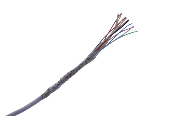 Produktfoto 1 von MICROWIRES Netzkabel, 12-adrig Typ Geschirmt Weiß x 0,05 mm2,  50m, 600 V, Perfluoroalkoxy (PFA)