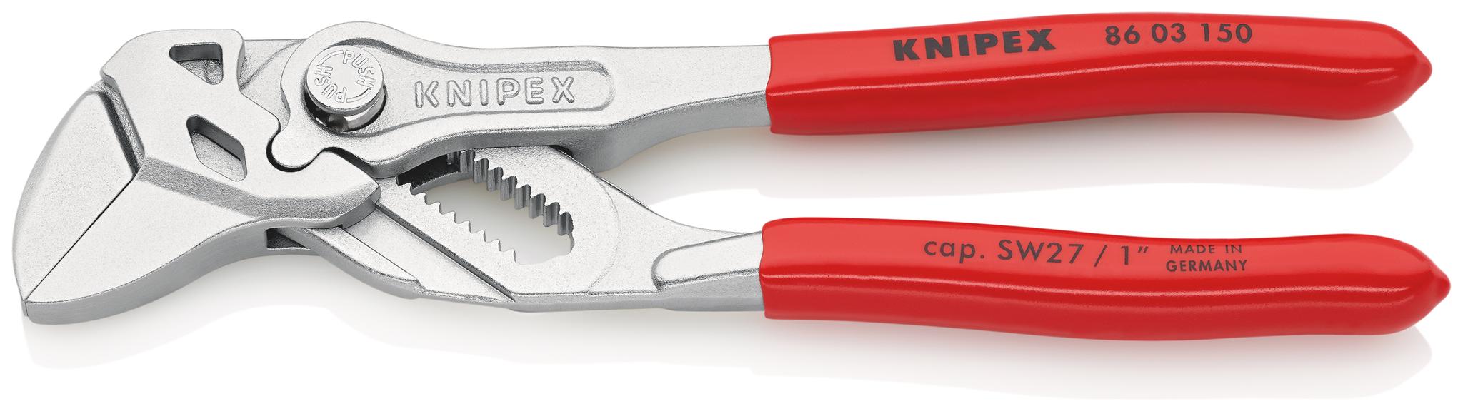 Produktfoto 1 von Knipex 86 03 Zangenschlüssel / Backen 27mm 150 mm