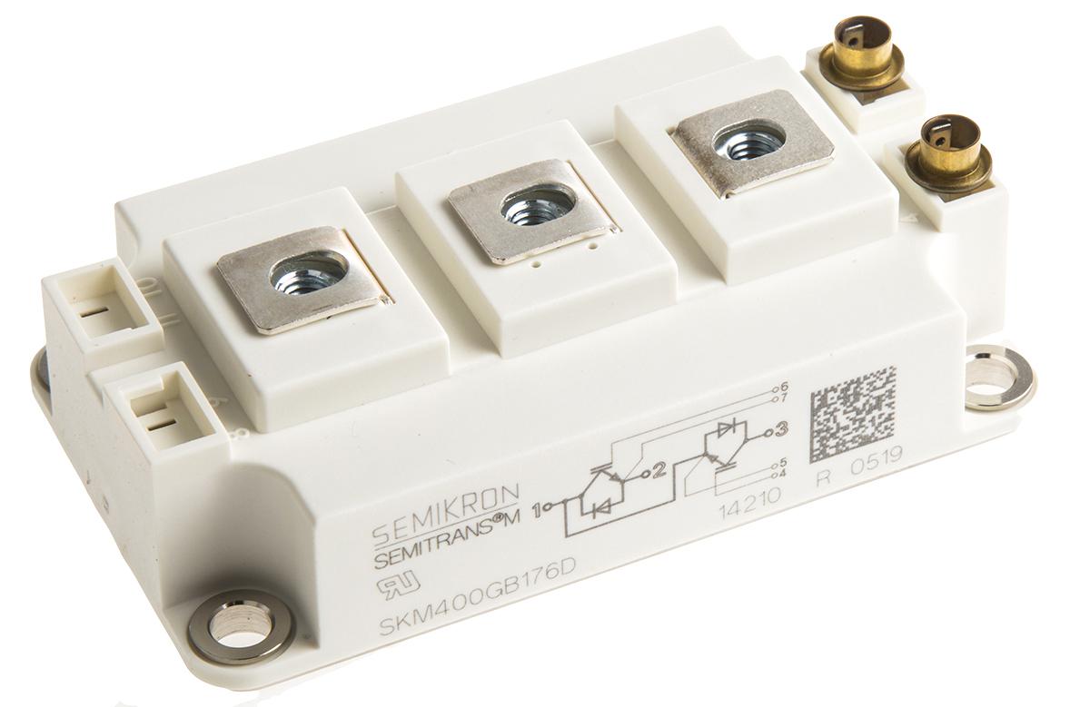 Produktfoto 1 von Semikron IGBT-Modul / 430 A ±20V max., 1700 V, 7-Pin SEMITRANS3 N-Kanal