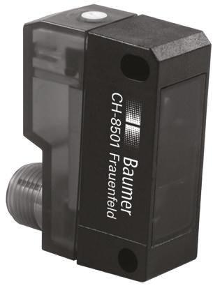 Baumer FHDK 14P Kubisch Optischer Sensor, Diffus, Bereich 20 mm → 350 mm, PNP Ausgang, 4-poliger