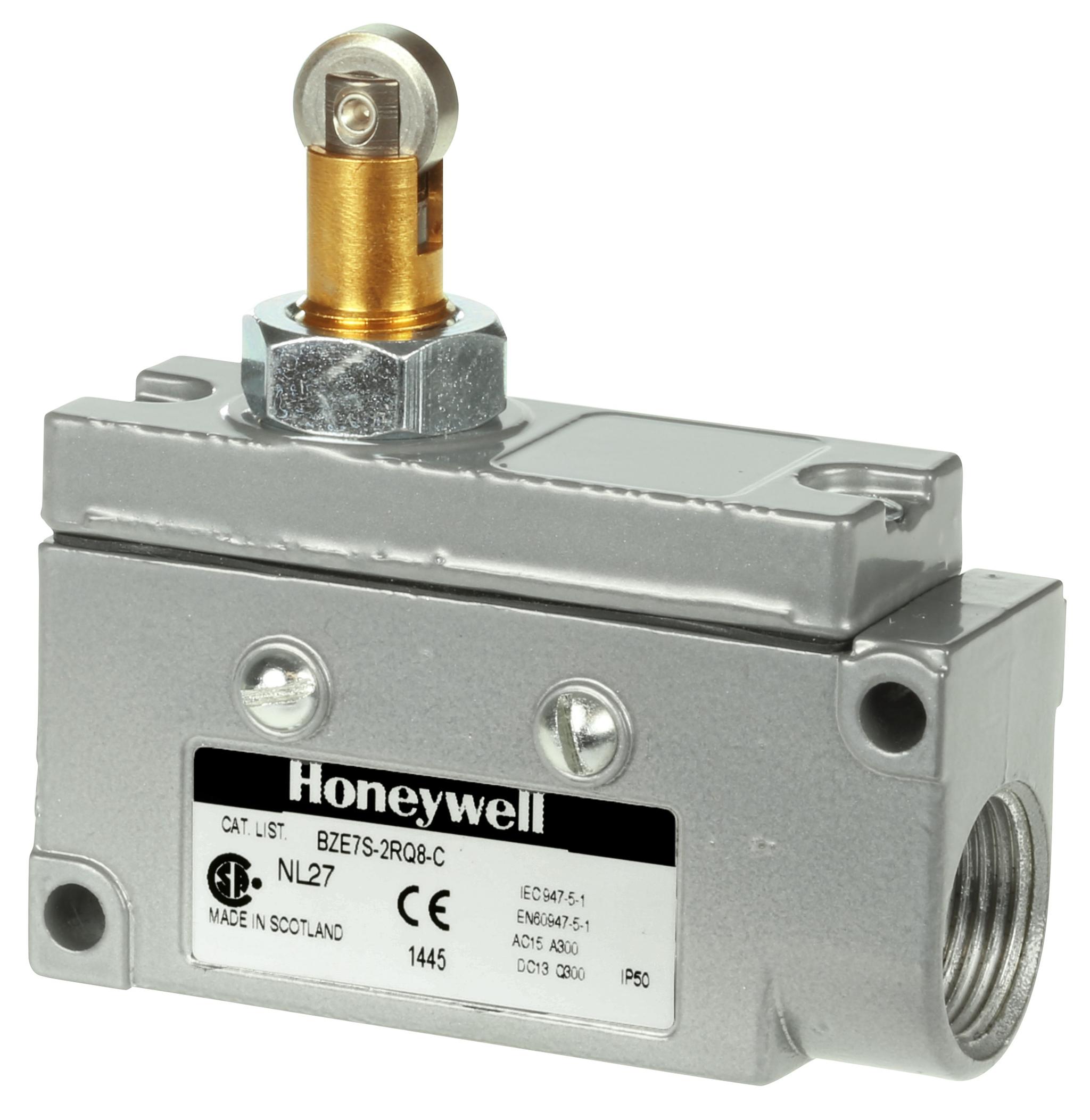 Honeywell Endschalter, Rollenstößel, 1-poliger Wechsler, 1 Öffner / 1 Schließer, IP 65, Aluminiumdruckguss, 15A