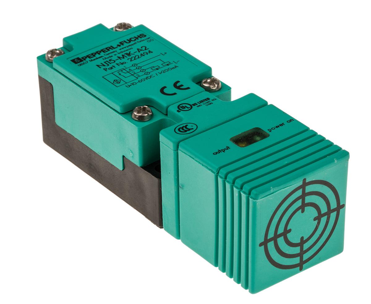 Pepperl + Fuchs Näherungssensor PNP 10 → 60 V dc / 200 mA, Kubisch 15 mm, IP67